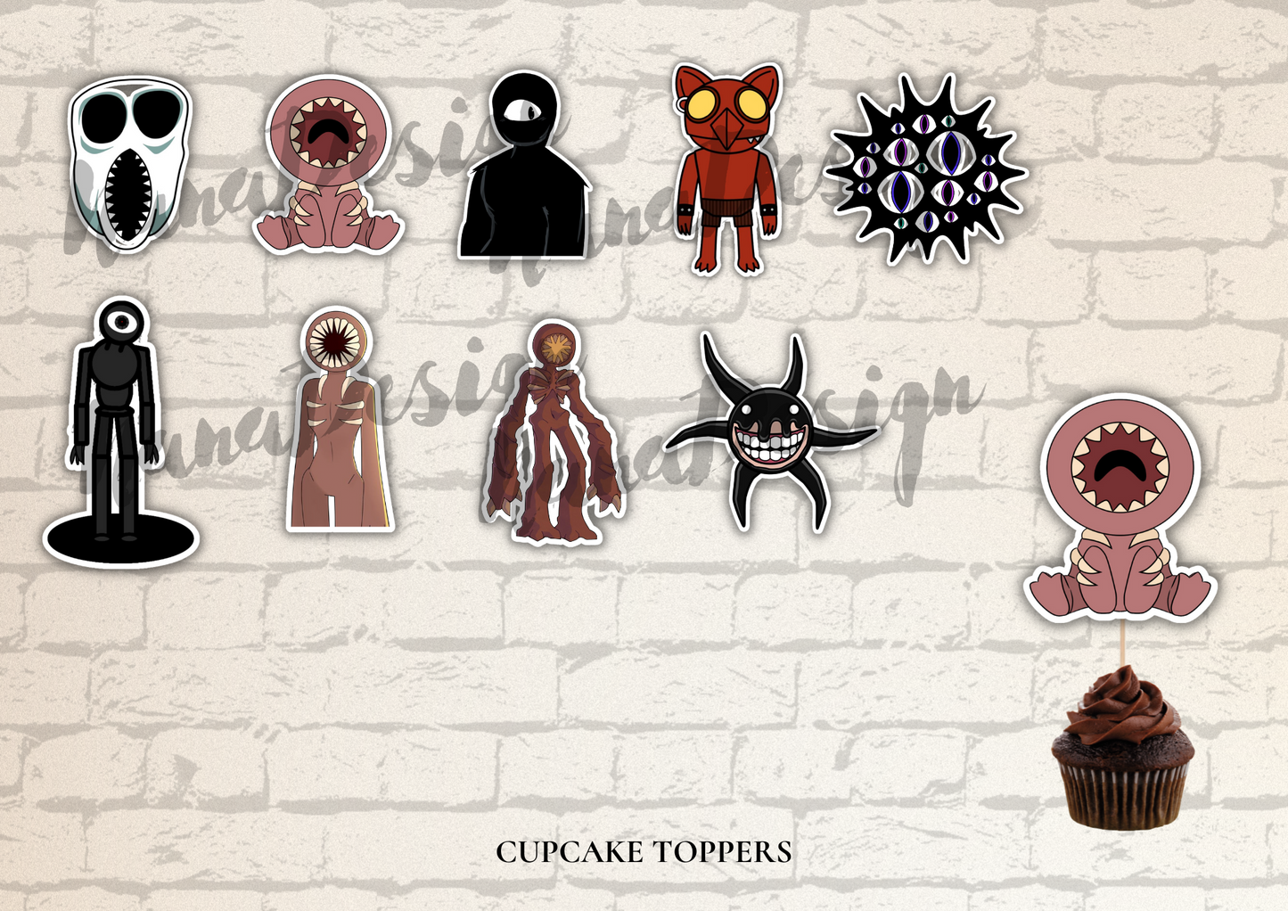 Cupcake toppers Roblox Doors