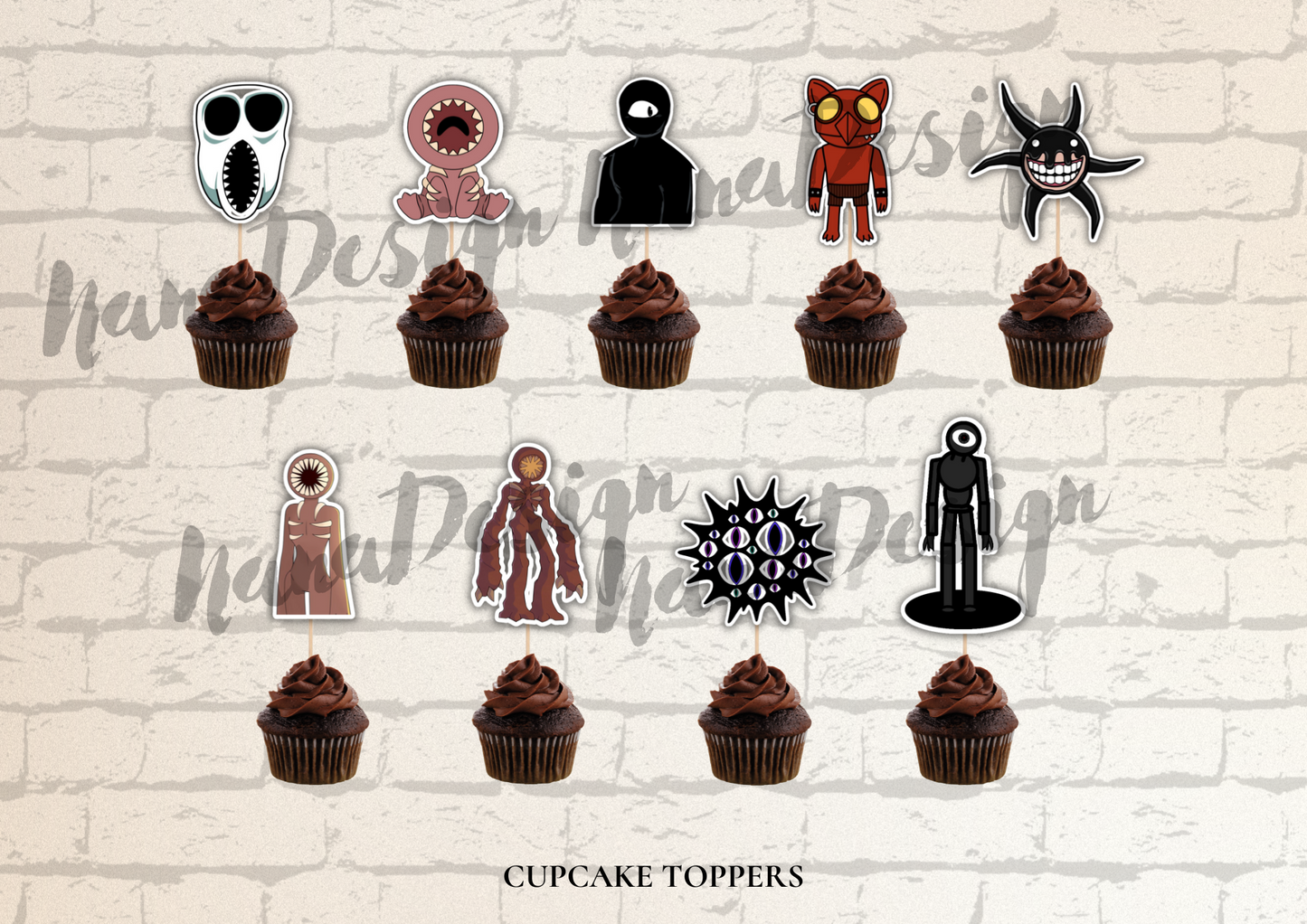 Cupcake toppers Roblox Doors