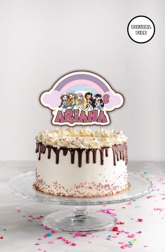 Bratz cake topper customizable - Digital download