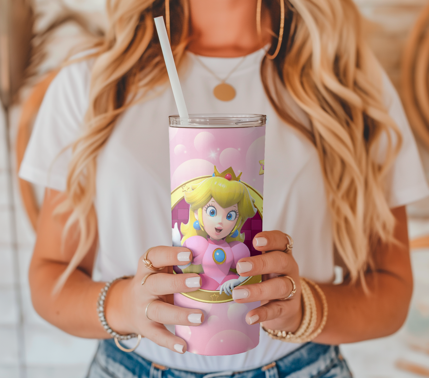 Tumbler design Princess Peach - Digital download