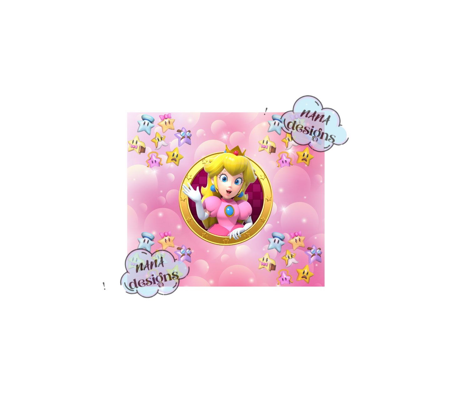 Tumbler design Princess Peach - Digital download